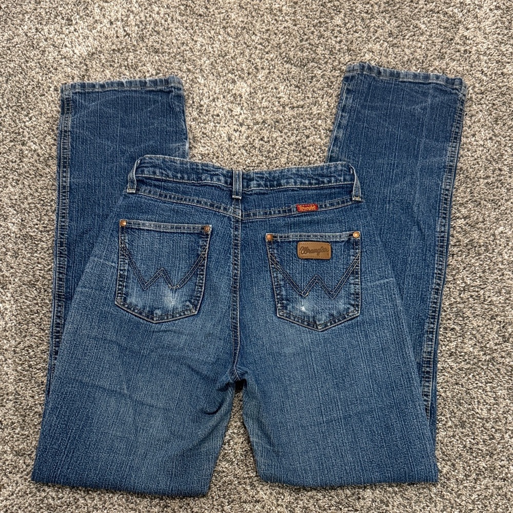 Wrangler Women's Classic Straight Leg Blue Jeans